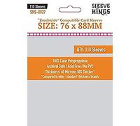 Lot de 110 pochettes pour cartes de qualité supérieure - Compatible avec Zombicide (76 mm x 88 mm)