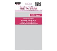 Lot de 110 pochettes pour cartes de qualité supérieure - Taille XL (89 mm x 146 mm)