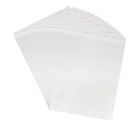 Lot de 110 sacs en cellophane transparents auto-adhésifs - 50 microns - 32 x 50 cm - Sacs en cellophane scellables - Pour vêtements, t-shirts, pantalons, travaux manuels.