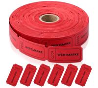 Lot de 1100 rouleaux de marque-valeur, numéro continu, marques de boisson
