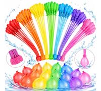 Lot de 111 ballons à eau à remplissage rapide en latex auto-scellant pour les éclaboussures de jardin, les fêtes en plein air, les fêtes d'été et les activités de plage