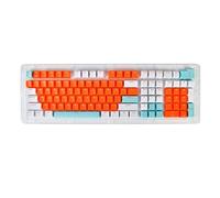 Lot de 113 touches OEM PBT double shot tricolore pour commutateurs Cherry MX et clone Touches de clavier mécanique Touches de clavier mécanique Double Shot bicolore