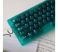 Lot de 114 Touches Transparentes cristallines Vertes pour Clavier mécanique Cherry MX 61/64/87/98/104/108