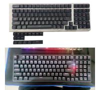 Lot de 115 touches Black Knights Collection EDM Hauteur PBT Touches Double Shot pour taper des touches de précision et d'esthétique Double Shot
