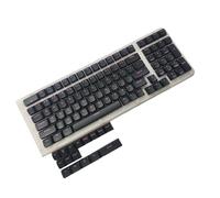 Lot de 115 touches PBT pour claviers mécaniques avec double injection EDM hauteur touches Black Knights EDMs Profile Keycaps