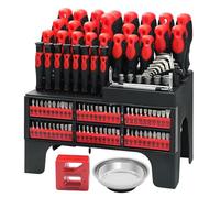 Lot de 118 tournevis magnétiques avec cliquet et embouts, tournevis de précision avec support en plastique, isolé VDE pour atelier, installation électrique et bricolage