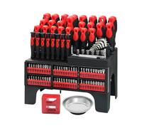 Lot de 118 tournevis professionnels avec embouts puissants, poignée ergonomique et étui de rangement, idéal pour les projets de bricolage. Outil complet de tournevis