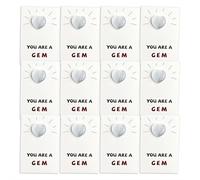 Lot de 12/15 jetons de poche en résine en forme de cœur avec cartes de vœux, cartes de câlins et sacs en organza pour enseignant, employé, perte d'un être cher, Noël, Saint-Valentin