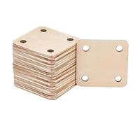 Lot de 12/24/36 cartes de tissage carrées en bois à 4 trous - Outils de tissage faits à la main pour le tissage de métier à tisser