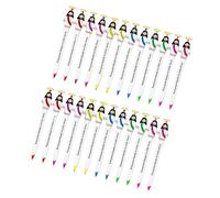 Lot de 12/24/36 stylos à bille avec pointe de 0,7 mm à séchage rapide pour prière, journal quotidien, prise de notes, marqueurs d'Écriture lumineuses
