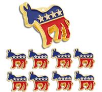 Lot de 12/24/50/100 épingles en émail Bluk - Montrez votre soutien aux élections et aux partis politiques, Métal, Pas de gemme