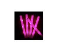 Lot de 12/24 bâtons Lumineux colorés RGB LED en Mousse, Tubes Lumineux for fêtes d'anniversaire, Mariages et Autres Occasions spéciales.(12pcs Pink)