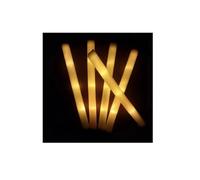 Lot de 12/24 bâtons Lumineux colorés RGB LED en Mousse, Tubes Lumineux for fêtes d'anniversaire, Mariages et Autres Occasions spéciales.(12pcs Yellow)