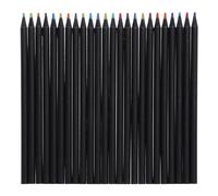 Lot de 12/24 crayons aquarelle multicolores arc-en-ciel pour la fabrication de cartes, le mélange, l'esquisse, l'ombre, multicolore pré-aiguisé