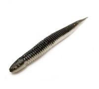 Lot de 12 à 210 leurres de pêche Souples flottants à Queue d'aiguille, ver bionique, appâts artificiels compatibles avec la Perche et Le Poisson Mandarin(Svart,9cm 10pcs)