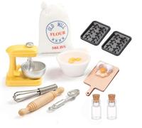 Lot de 12 Accessoires de Lutin Miniatures pour Porte - Décoration de Noël et Maison de Poupée 1/12 - Bricolage - Cuisine et Boulangerie de Noël
