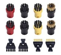 Lot de 12 Accessoires pour Nettoyeur Vapeur Karcher Easyfix SC1 SC2 SC3 SC4 SC5 Kit, Comprenant Brosses Accessoire Nettoyeur Vapeur, Brosse Pièces de Rechange