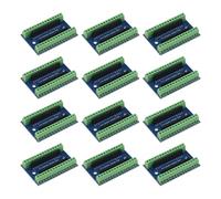 Lot de 12 adaptateurs de terminal Nano V3.0 3.0 pour contrôleur Nano IO Shield simple plaque d'extension pour Arduino Mano AVR ATMEGA328P