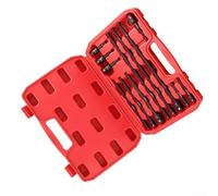 Lot de 12 adaptateurs de tige hexagonale vers douille carrée, barre d'extension 1/4" pour jeux de douilles 1/2", 3/8", 1/4", roulement à billes à ressort