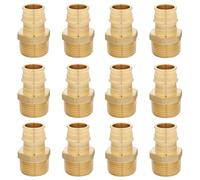 Lot de 12 adaptateurs d'extension PEX-A 1/2" NPT mâle, raccord en laiton pour raccord de tube PEX-A, norme ASTM F1960