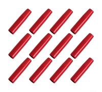 Lot de 12 adaptateurs d'insertion de flèche pour tiges en aluminium de 8 mm avec connecteur de trou de filetage et ajustement fiable (12 pièces, noir)