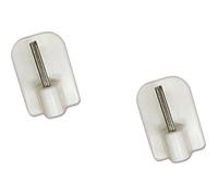 Lot De 12 Crochets Autocollants Pour Tringle A Rideaux Transparent Deco Neuf Transparent G