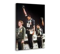Lot de 12 affiches murales décoratives sur toile représentant les Jeux olympiques de 1968 Black Power Salute des athlètes afro-américains Tommie Smith et John Carlos pour décoration murale moderne