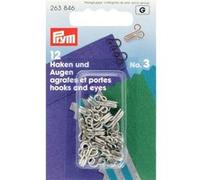 Lot de 12 Agrafes et oeillets pour pantalons, jupes et lingerie taille 1 à 3 - Prym(...) - Taille 3 Taille 3 G