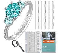 Lot de 12 ajusteurs de taille de bague pour bagues lâches, 6 tailles, redimensionneur invisible pour homme et femme, les inserts d'espacement rendent les bagues plus petites sans les redimensionner