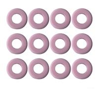 Lot de 12 amortisseurs de raquette de tennis en silicone pour une performance optimale et un contrôle des vibrations (rose)