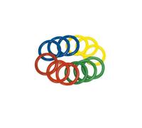 Lot de 12 anneaux à lancer 15cm Sporti France - multicolore - TU