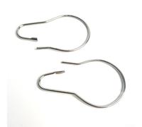 Lot de 12 anneaux de douche en acier inoxydable pour installation de douche standard avec mouvement pivotant prévisible et couche résistante à la rouille