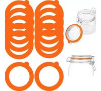 Lot de 12 anneaux en caoutchouc de silicone 95 x 73 mm Weck joints d'étanchéité pour bocaux de conserve