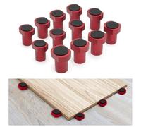 Lot de 12 arrêts d'établi en alliage d'aluminium de 20 mm pour le travail du bois, le serrage sécurisé et la sécurité des outils lors des tâches de coupe, de fraisage et de ponçage