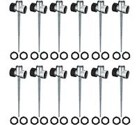 Lot de 12 arroseurs en zinc de 1,27 cm pour pelouse et jardin pour système d'irrigation de l'herbe au sol, filetage de tuyau de 1,27 cm