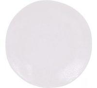 Lot de 12 assiettes DENA de présentation, plat à servir en porcelaine blanc - Diamètre 27 x hauteur 2 cm Blanc G