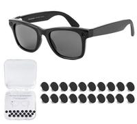 Lot de 12 autocollants bloquant la lumière LED compatibles avec Ray-Ban Meta Wayfarer, Skyler, Headliner & Oakley Meta HSTN | Couvertures occultantes pour Ray-Ban Meta Gen 2 | Autocollants à faible