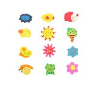 Lot de 12 autocollants magnetiques en bois motif animaux fantaisie, jouet creatif pour refrigerateur, Stranger Things