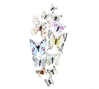 Lot de 12 autocollants muraux papillon 3D pour décoration de chambre à coucher et de salon, matériau d'impression de film plastique pour une durabilité extérieure (10#)