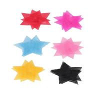 Lot de 12 autocollants pour cheveux étoiles, pince à frange fixe | Gardez les franges hors de votre visage lorsque vous vous lavez ou vous maquillez avec des accessoires de pâte capillaire réu