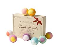 Lot de 12 balles de bain parfumées à bulles naturelles pour femmes, petites amies, filles, épouse, mère, maison, hôtel, salle de bain