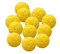 Lot de 12 balles de cornichon d'intérieur pour entraînement de, équipement de pickleballs d'extérieur Haute visibilité, Accessoires de Sport élégants pour Toutes Les compétences