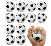 Lot de 12 balles de football anti-stress en mousse souple de 12,7 cm pour enfants, décoration de fête, soulagement de l'anxiété