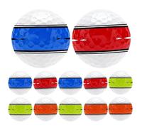 Lot de 12 balles de Golf colorées - Accessoires de Sport - avec système de de Putter Orbital à 360 degrés et Aide à l'entraînement pour l'intérieur et l'extérieur