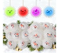 Lot de 12 balles de hérisson lumineuses à LED pour enfants, fête, cadeau d'anniversaire d'enfant, cadeau de fête