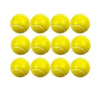 Lot de 12 balles de Tennis à Haute élasticité en Mousse Souple de 5 cm de diamètre, Ensemble de Douze pièces, Outil d'apprentissage léger | Aide à l'entraînement pour débutants avec Faible