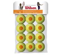 Lot de 12 balles de tennis Wilson Starter Orange Jaune TU