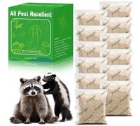 Lot de 12 balles répulsives naturelles contre le raton laveur pour cours, jardins, éloigner le raton laveur avec des granulés durables et sans cruauté pour animaux de compagnie et enfants
