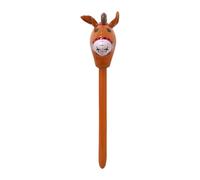 Lot de 12 ballons gonflables colorés en forme de tête de cheval - Décorations de fête d'anniversaire à thème (marron et noir) Mqs805 (B, taille unique)