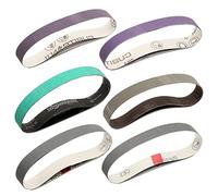 Lot de 12 bandes abrasives de 45,7 cm, kit de courroie d'affûtage de couteaux pour meuleuse à lame tranchante de Ken Onion Edition et aiguiseur d'outils, 2 pièces de chacun des grains 120, 240, 400,